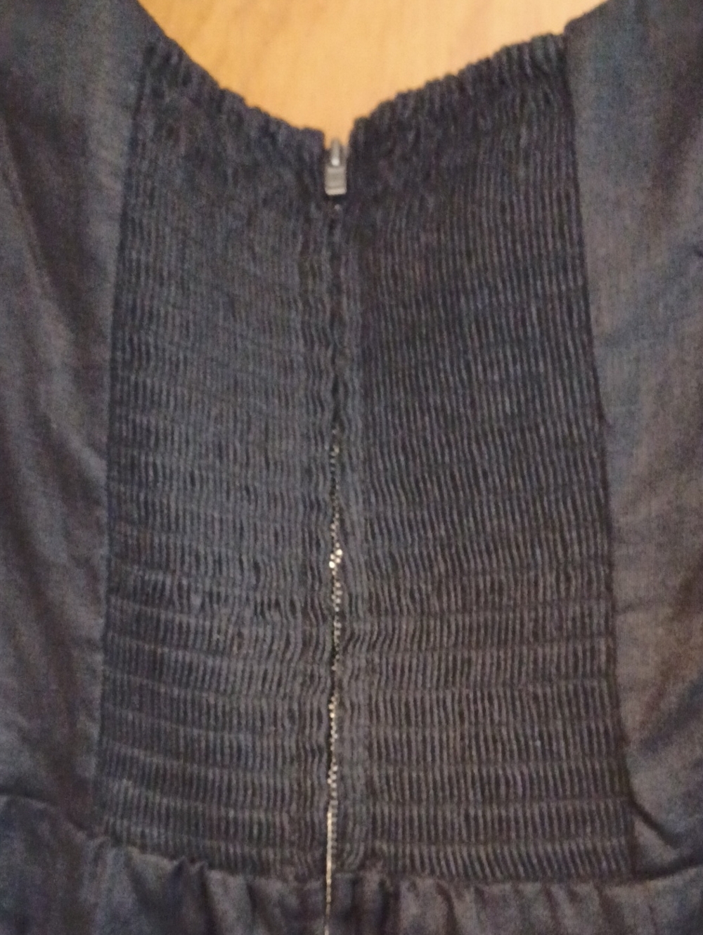 Reformation Black Linen Mini Dress.  Size 8.  Gathered Back With Zipper.  NWOT! - Picture 4 of 7